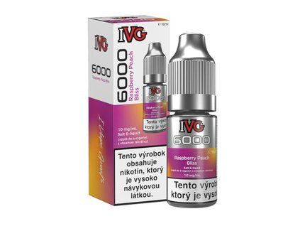 IVG 6000 Salts Raspberry Peach Bliss 10ml 20mg